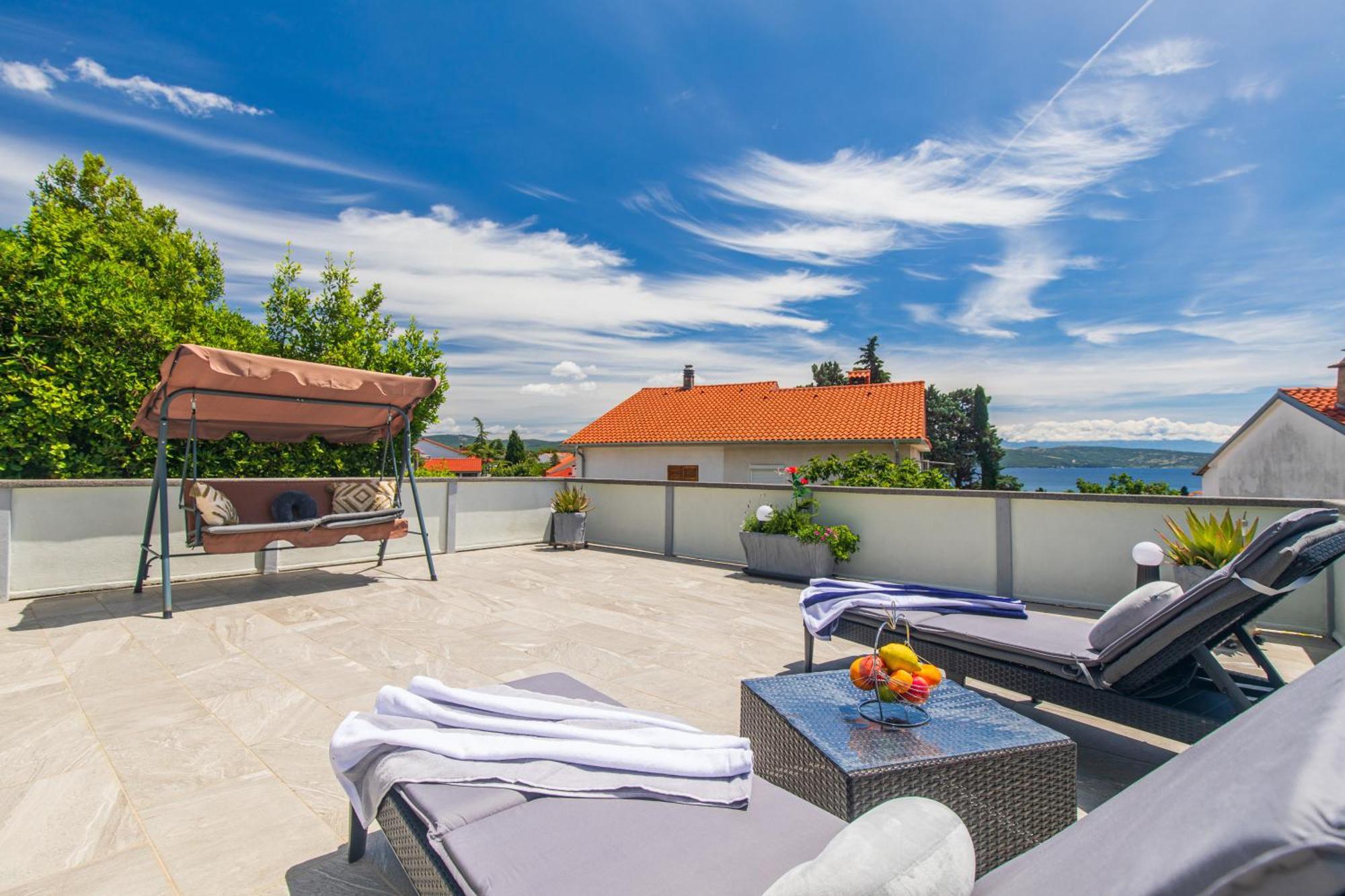 Apartment Tara With Seaview Krk Town Dış mekan fotoğraf